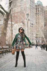 Spring Ready :: Floral dresses & Suede jackets