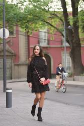 Black dress is always a good idea.