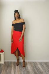 Valentine’s Day DIY Red Wrap Skirt