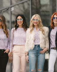 CHIC AT EVERY AGE // LAVENDER LACE TOP