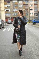 How to style | Floral dress for winter