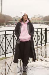 Hoodie rose pour un look sportswear