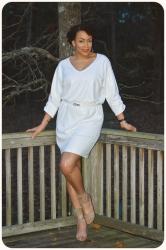 Vogue 8961 | A Little White Sequin Dress!