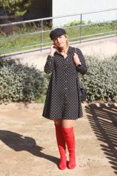 Polka dots & red