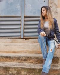 Striped blazer