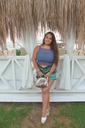 Palm Leaves Printed Shorts with Glitter Espandrilles | Turkey Vacay