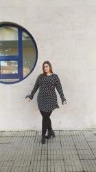Polka dots dress ~ Plus Size Fashion Woman