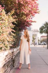 This White Jumpsuit Is So Fresh For Spring