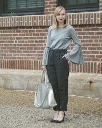 Wear to Work: Flare Sleeve Sweater 