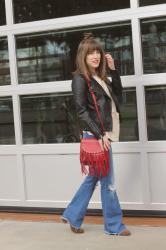 Red tassel Crossbody