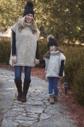 Mommy & Me Ponchos & Confident Twosday Linkup 