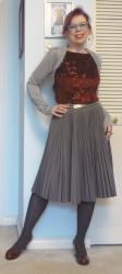 Grey Pleats and the Silver Shrug