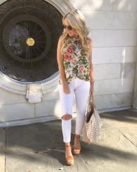 Bright Floral Top + LOFT Sale 