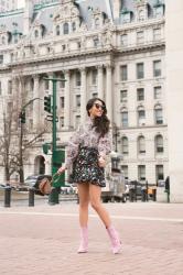 Mixing Florals :: Floral print & Ankle boots