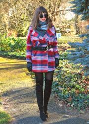 plaid coat