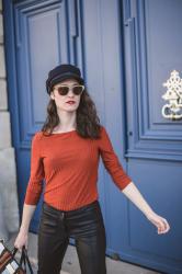 Baker boy hat, street style in Paris