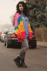 Outfit: Chase the rainbow, hunt it fast.