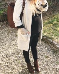 Pregnant and fashionable - Winter look