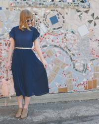 Blue Midi Dress