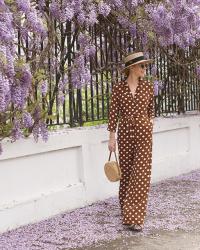 SPRING DRESS WEEK // CHEAT DAY, POLKA DOT JUMPSUIT!