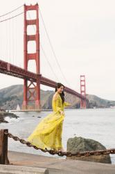 San Francisco :: Floral maxi dress & Strappy sandals
