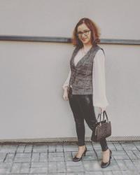 Woman in broken heels 