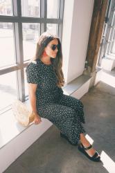 Styling A Polka Dot Jumpsuit