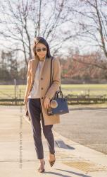 Business Casual Neutrals: Camel & Navy