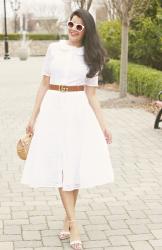 Spring/Summer Must Have - White Cotton Eyelet Dresses