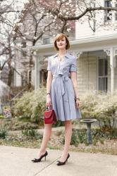 a timeless shirt dress from Brooks Brothers