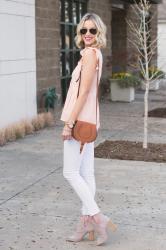 Cutest Blush Peplum Top + Our Favorite Meals