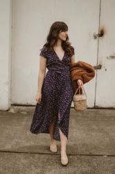 & Other Stories Floral Wrap Dress