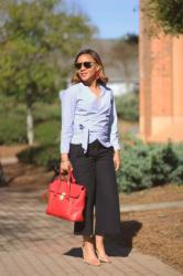 How to Wear Cropped Wide Legged Pants if You are Short