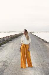 Amarillo + Pantalones Palazzo