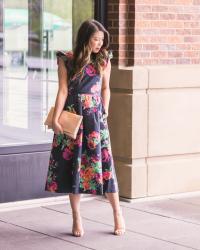 Dark Floral Dress