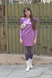 ♥ Mango Lilac Satin dress ♥