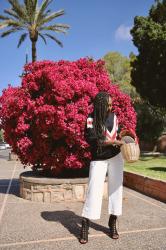 Pull Mango et Pantalon culotte #Look2 Marrakech