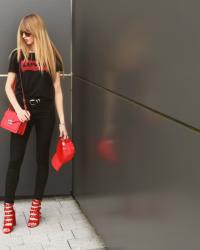 Red and black look