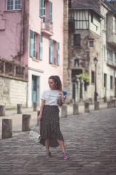 Jupe à Pois à Montmartre – Elodie in Paris