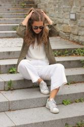 outfit – those white jeans culottes