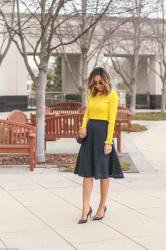 Eyelet skirt