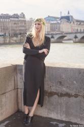 Black dress in Paris
