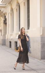 Beautiful Polka Dot Dress For Spring And Summer