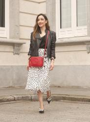 Polka Dots Midi Skirt