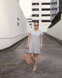 Grey mini dress 