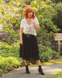 Black Tulle Skirt & Graphic Tee: Spring Skirt Series Pt. 2