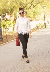 Blusa de Encaje-Lace Blouse