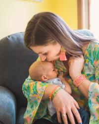 Newborn Pics + a fun Lilly Pulitzer top!