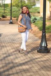 Denim  Sleeveless Top