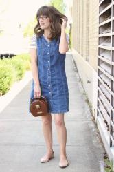 A Denim Dress, a Happy Birthday wish and a Linkup